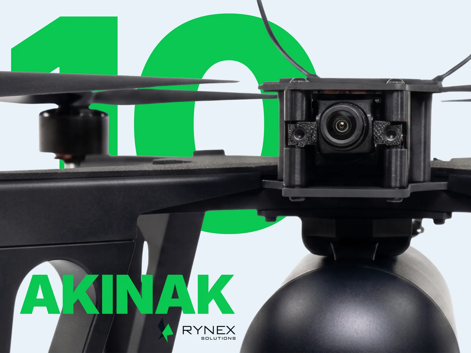 FPV RX-10 AKINAK strike platform — camera module close-up
