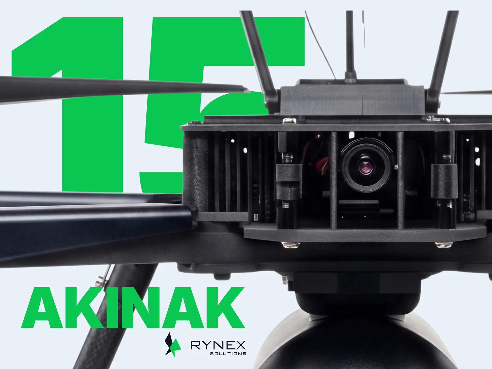 FPV RX-15 AKINAK strike platform — camera module close-up